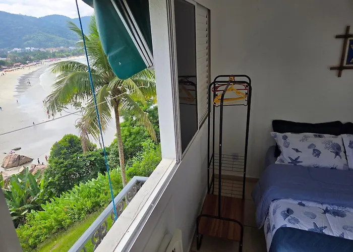 Apartamento Pe Na Areia - Ubatuba Toninhas - 5 Pessoas